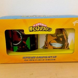 My Hero Academia ceramic 11oz mug & 4 coasters set